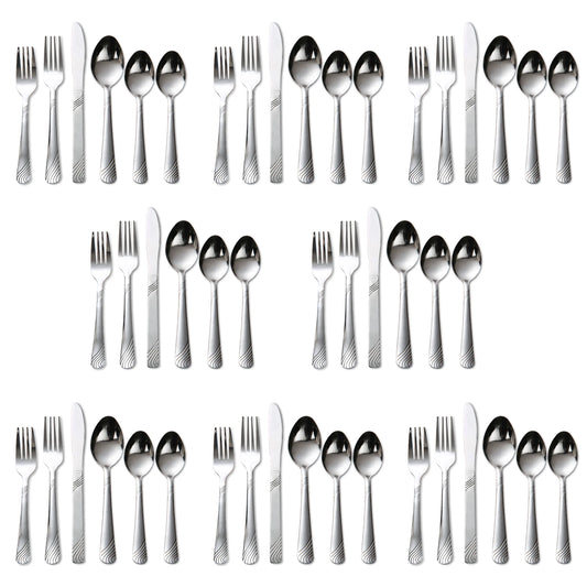 Refined Stainless Steel Flatware Set