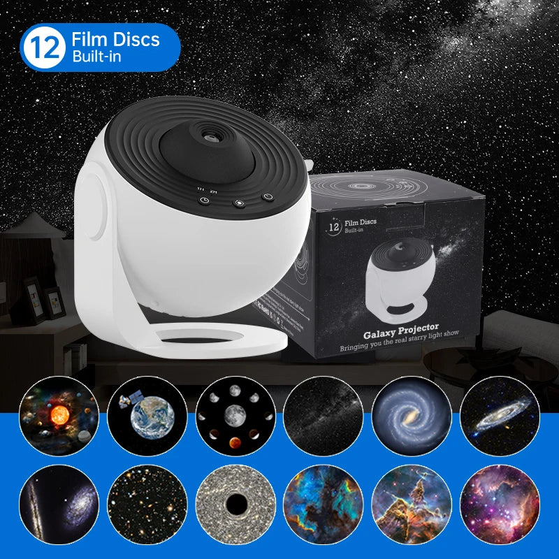Starry Sky Night Light Galaxy Projector 360° Rotation