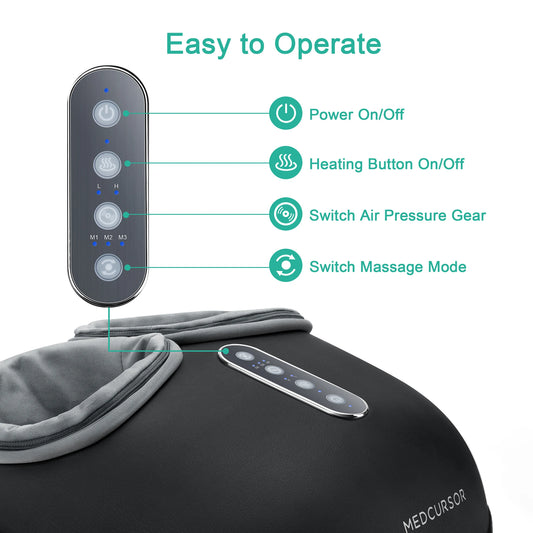 Spa Like Heated Shiatsu Foot Massager Delivers Deep Relief & Relaxation