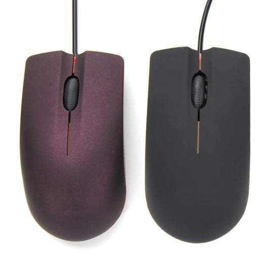 A 3 Button Sleek Easy-to-Use USB Wired Optical Mouse Delivers Smooth Control