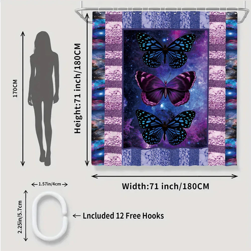 Butterfly Bathroom Four-piece Set