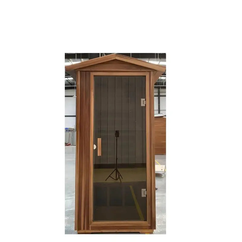 Outdoor Single Sauna With Rain Cover