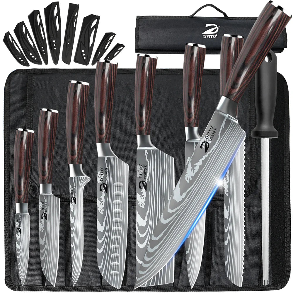 Stainless Steel 8pc Kitchen Knife Set