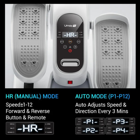 Under Desk Elliptical Machine Supporting Gentle, Low-Impact Leg Movement