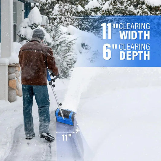 Make Snow Removal Fast, Easy & Stress Free - Powerful Lightweight Electric Snow Blower