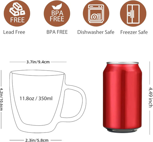 Timeless Style - Double-Walled Glass Mugs