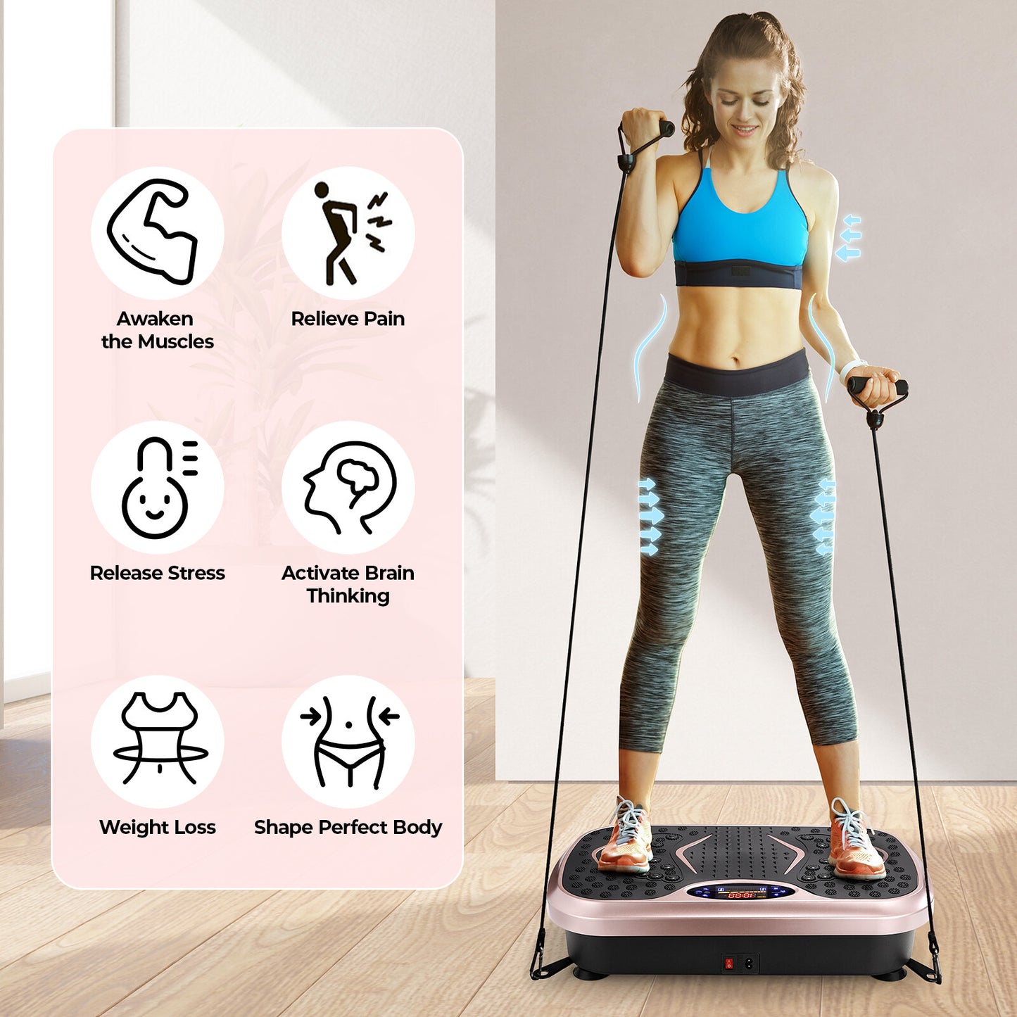 Full-Body Vibration Plate for Toning and Circulation Boost
