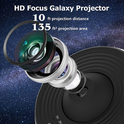 Starry Sky Night Light Galaxy Projector 360° Rotation
