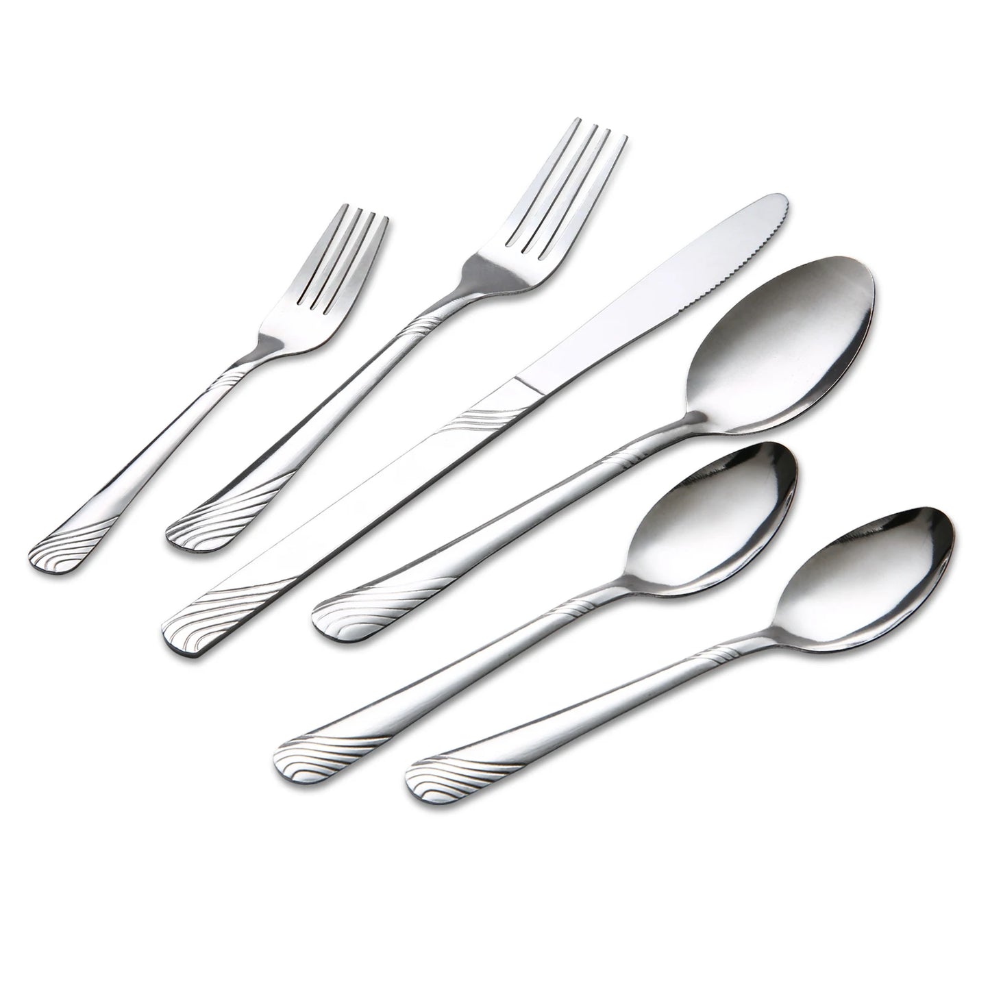 48Pcs Stainless Steel Flatware Set