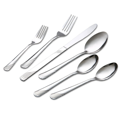 48Pcs Stainless Steel Flatware Set