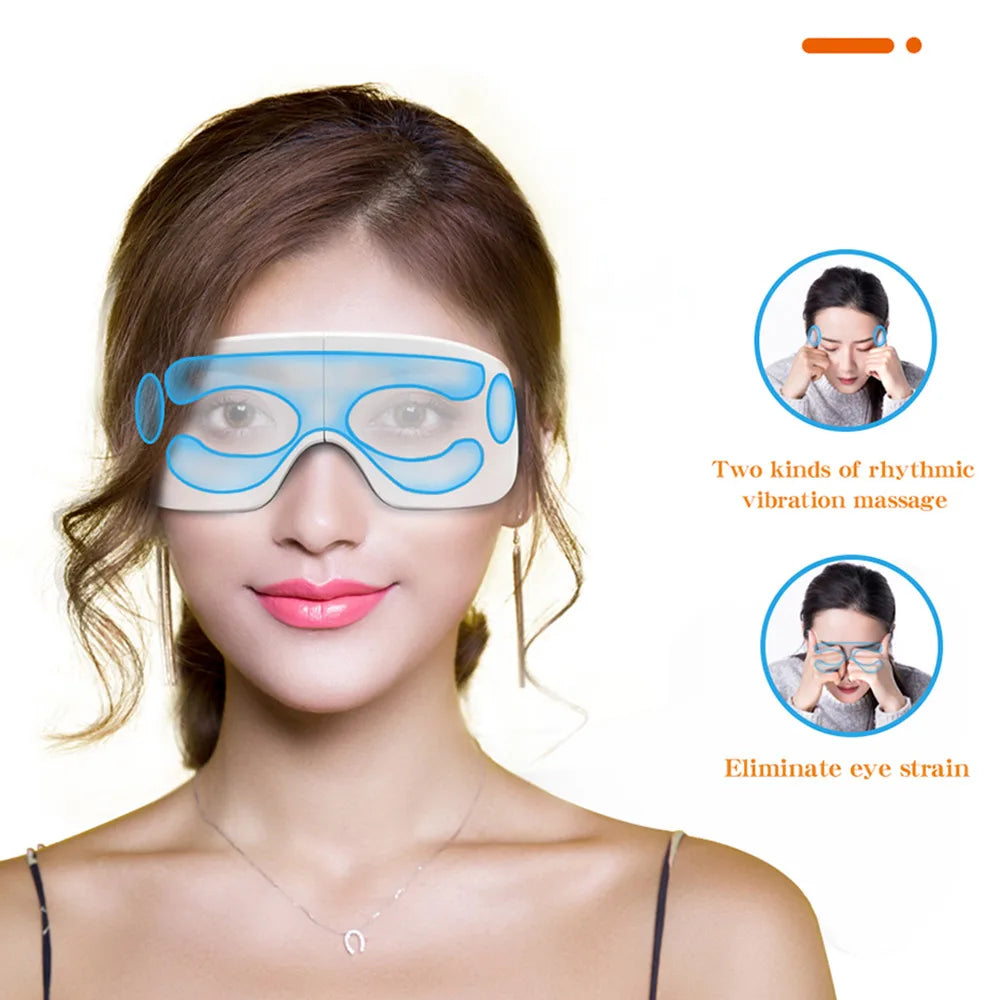 Bluetooth Capable Eye Mask with Gentle Heat & Soothing Massage for Instant Relaxation