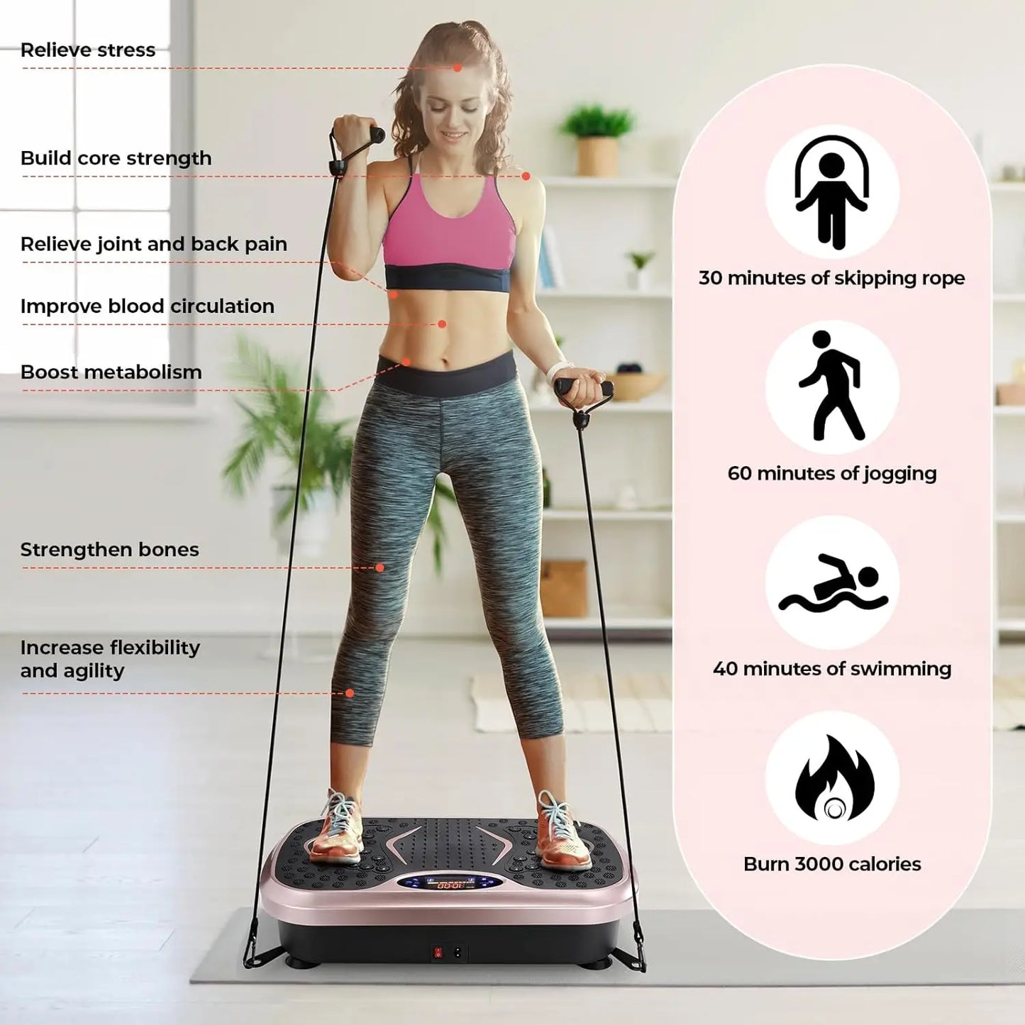 Full-Body Vibration Plate for Toning and Circulation Boost