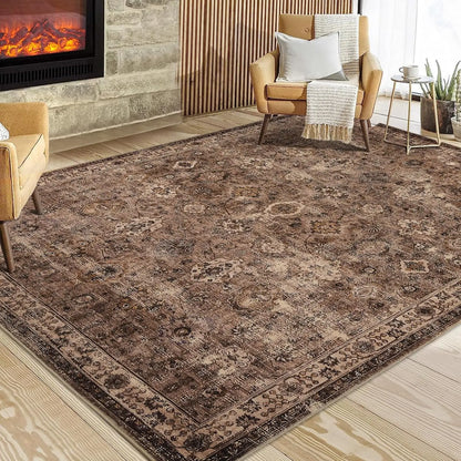 Elegant Easy Care Machine Washable Area Rug