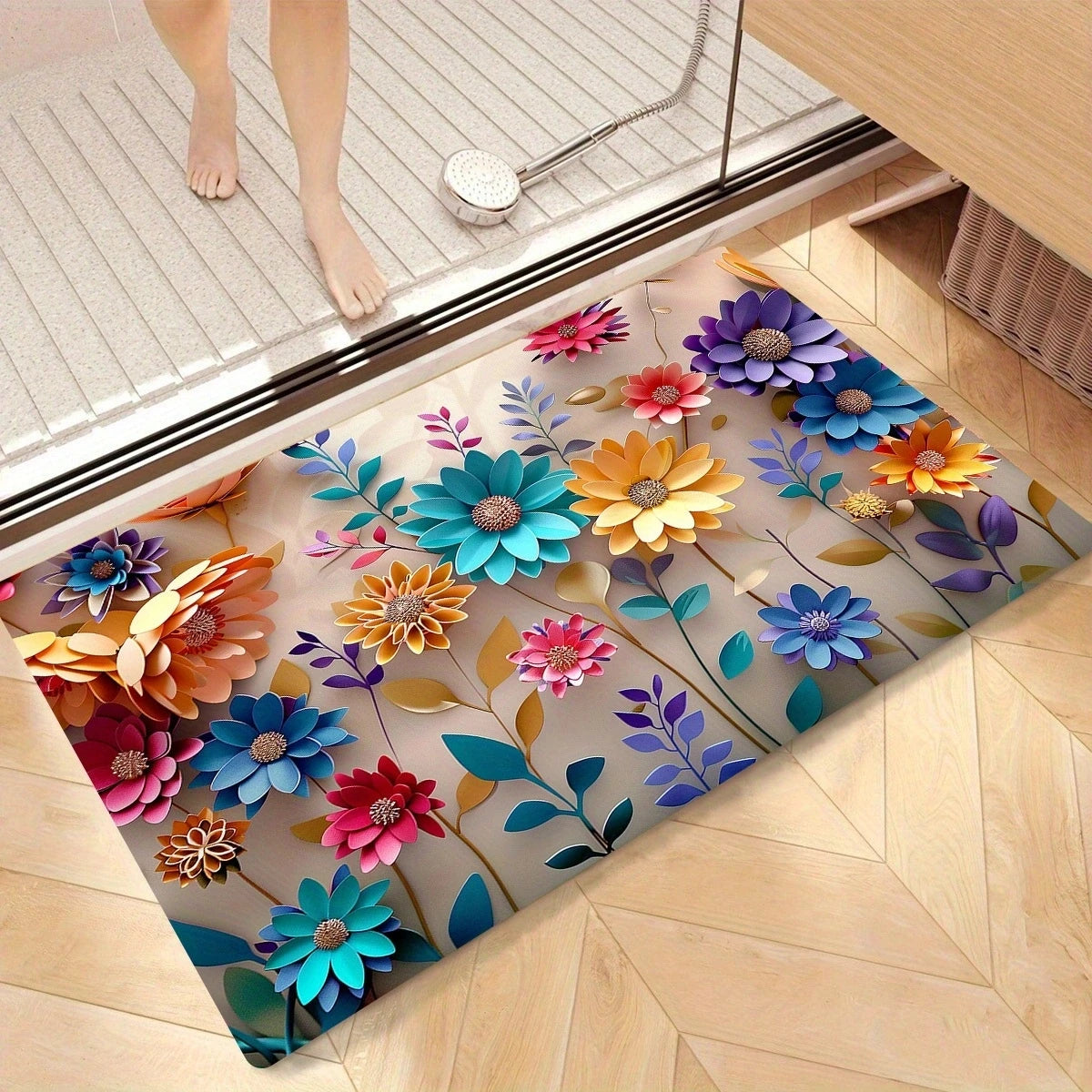 Vibrant, Soft & Absorbent Bathroom Mat