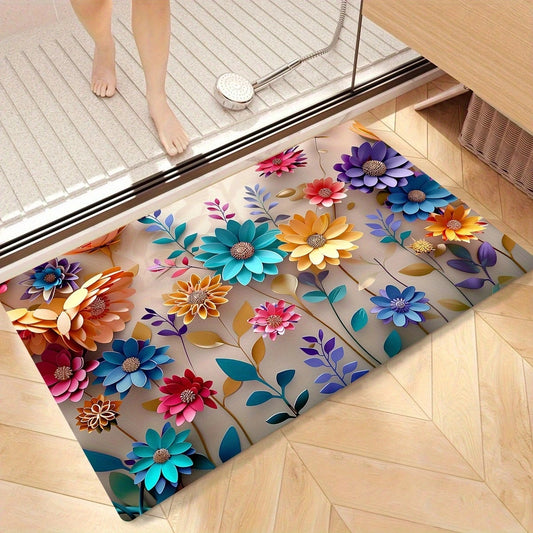 Vibrant, Soft & Absorbent Bathroom Mat