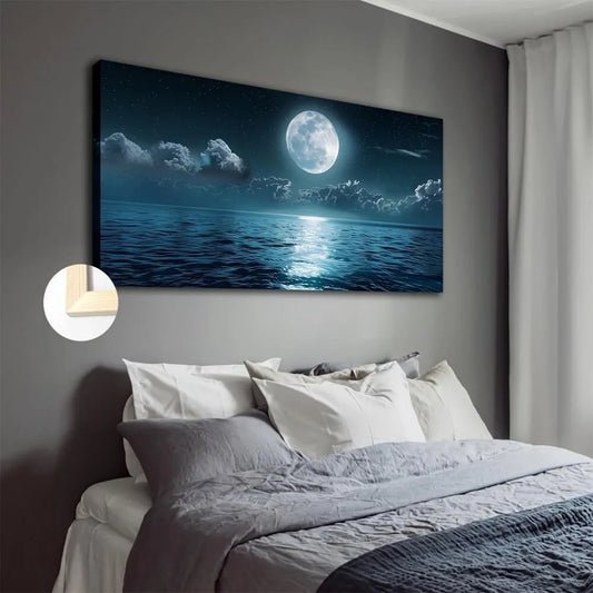 A Calming Coastal Night Scene