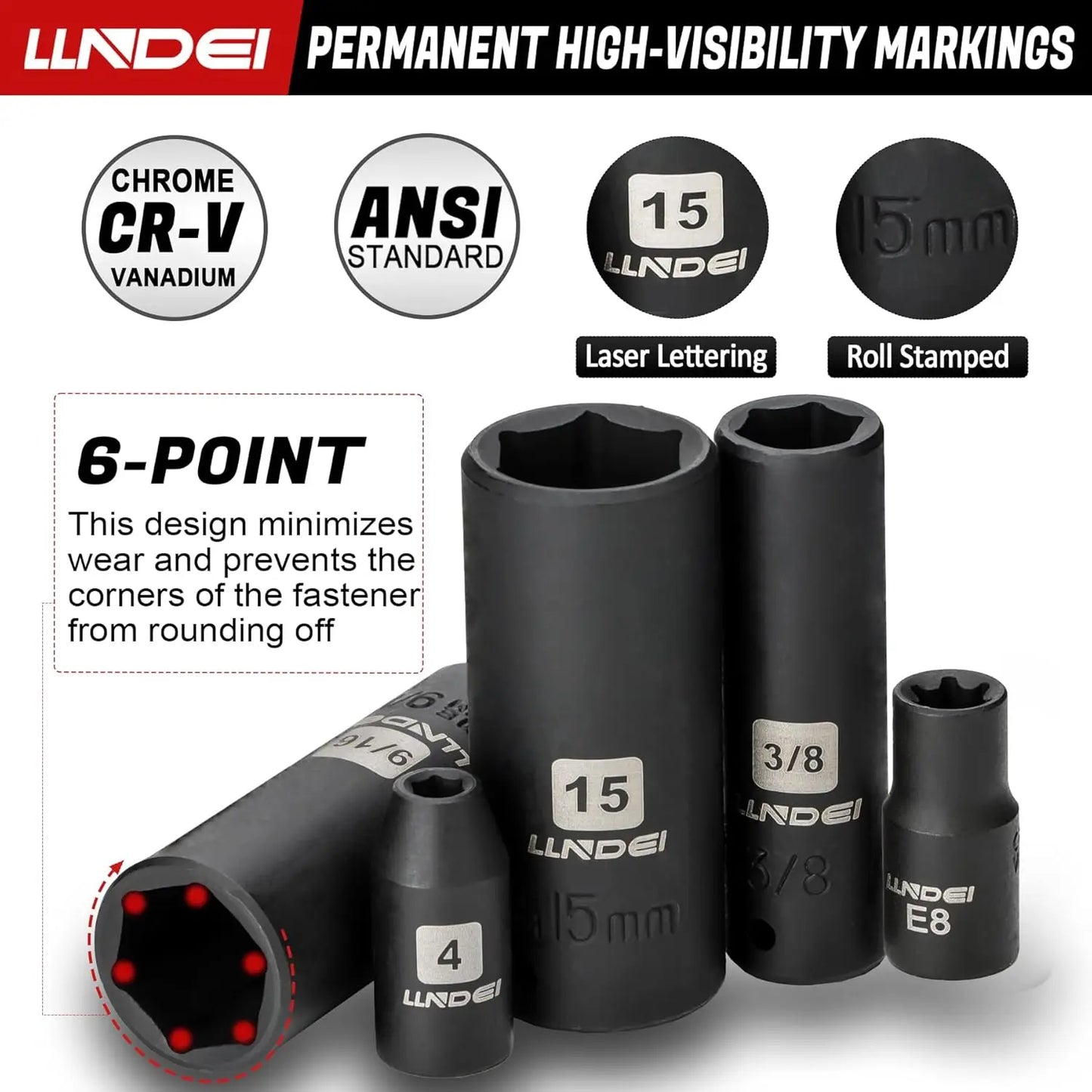 83-Piece 1/4 Inch Drive Impact Socket Set with SAE/Metric Sizes