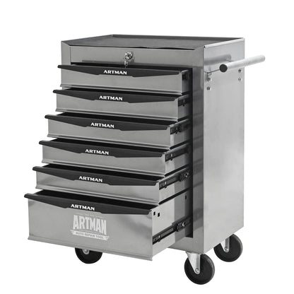 Rolling Metal Tool Chest with 6 Drawers