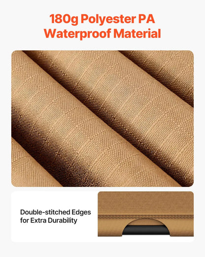 12 x 10 ft Pergola, Arched Metal Top, Retractable with Sun Shade Canopy