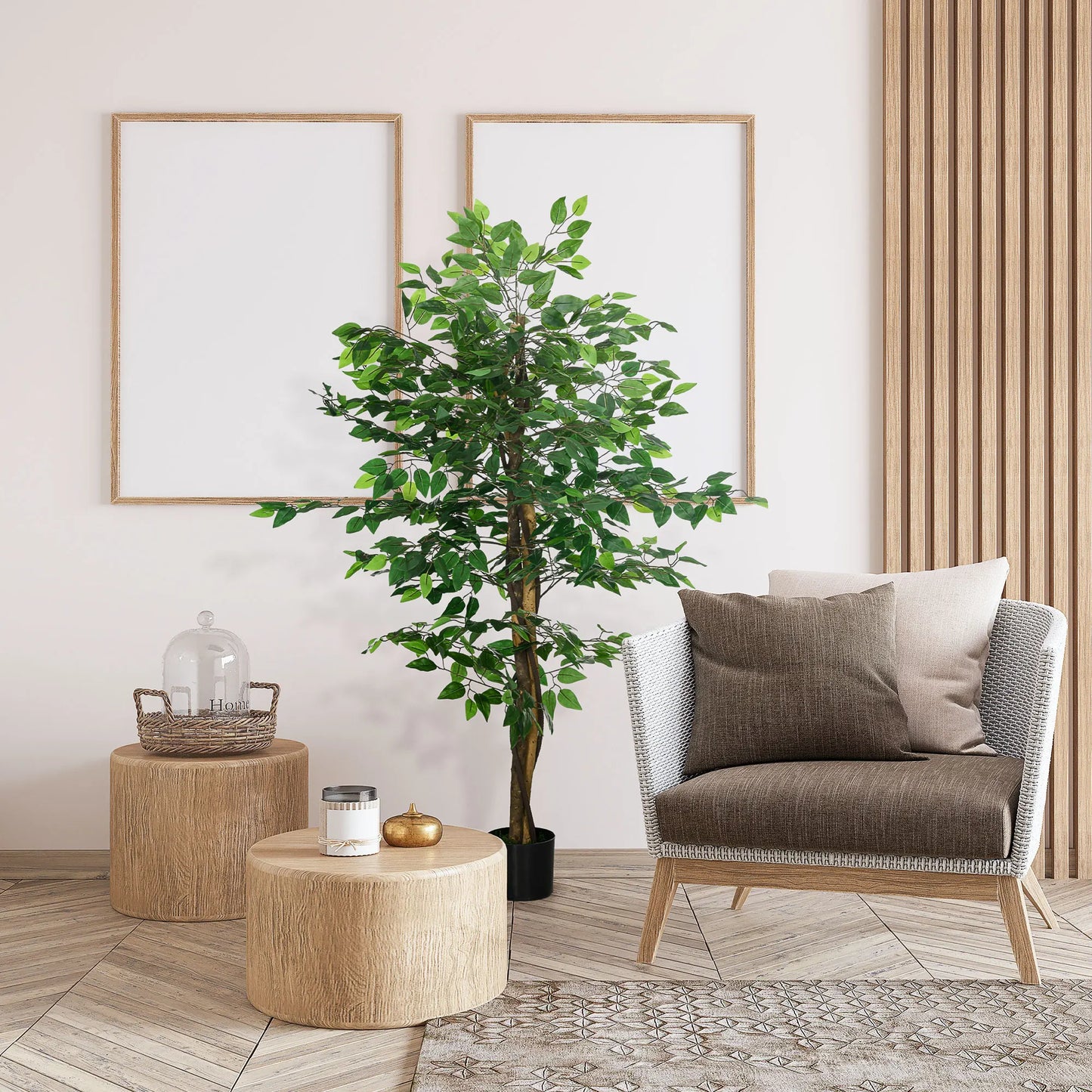 Silk Ficus Plant Warmth Without the Maintenace