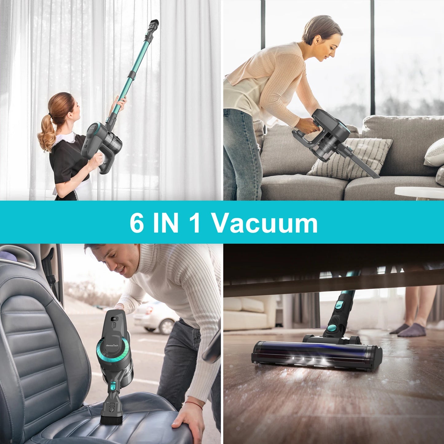 Multi-Functional Ultra‑Light 20Kpa Cordless Vacuum