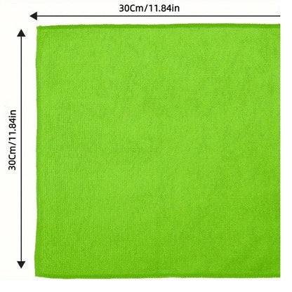10 Pack Multi-color Super Absorbent Scratch-Free Microfiber Cleaning Cloth