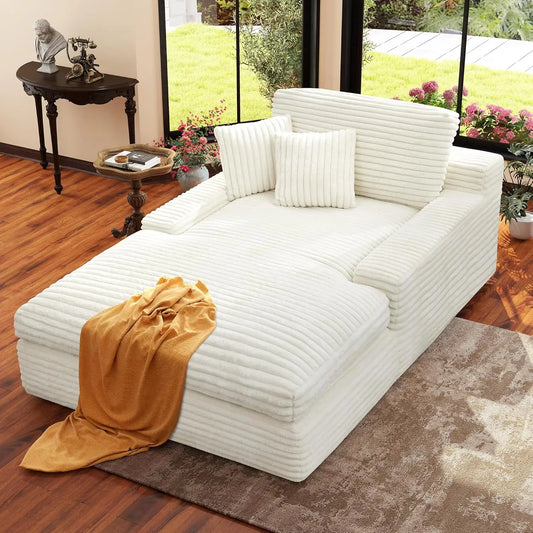 Oversized Comfy Corduroy Sleeper Sofa