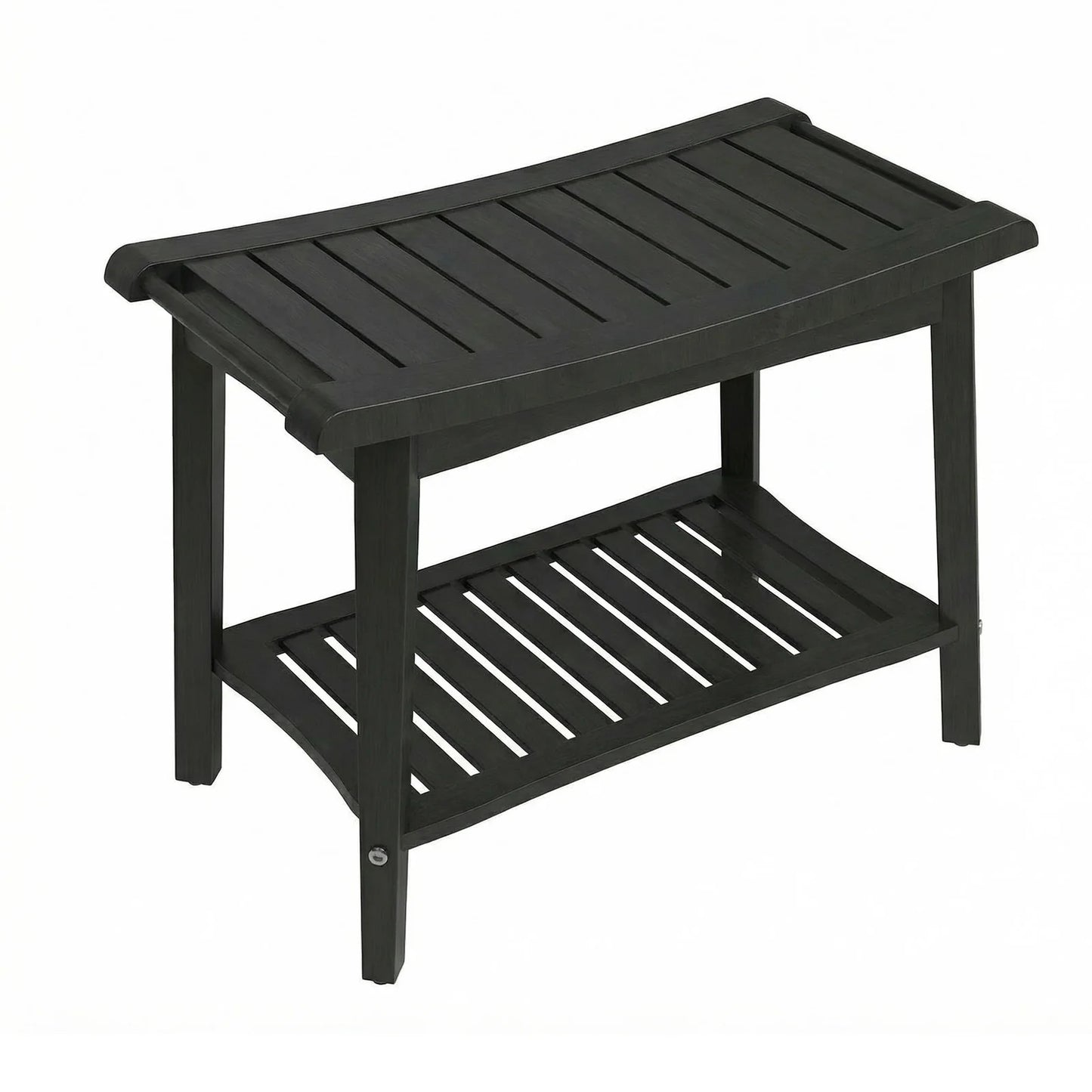 Waterproof Wooden Shower Bench Offers Comfort and Convenient Storage