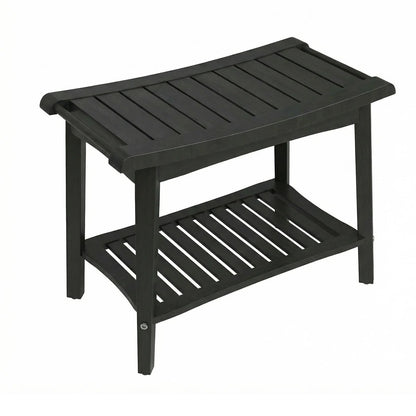 Waterproof Wooden Shower Bench Offers Comfort and Convenient Storage