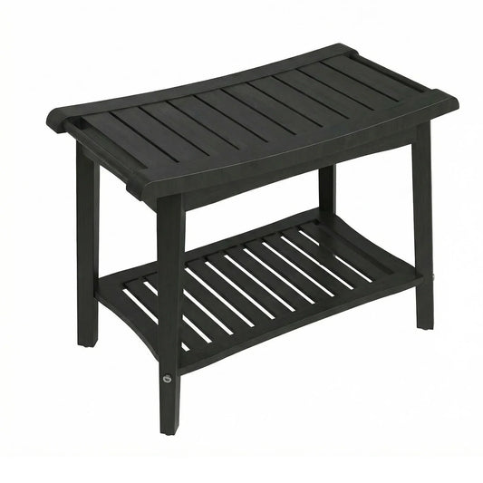 Waterproof Wooden Shower Bench Offers Comfort and Convenient Storage
