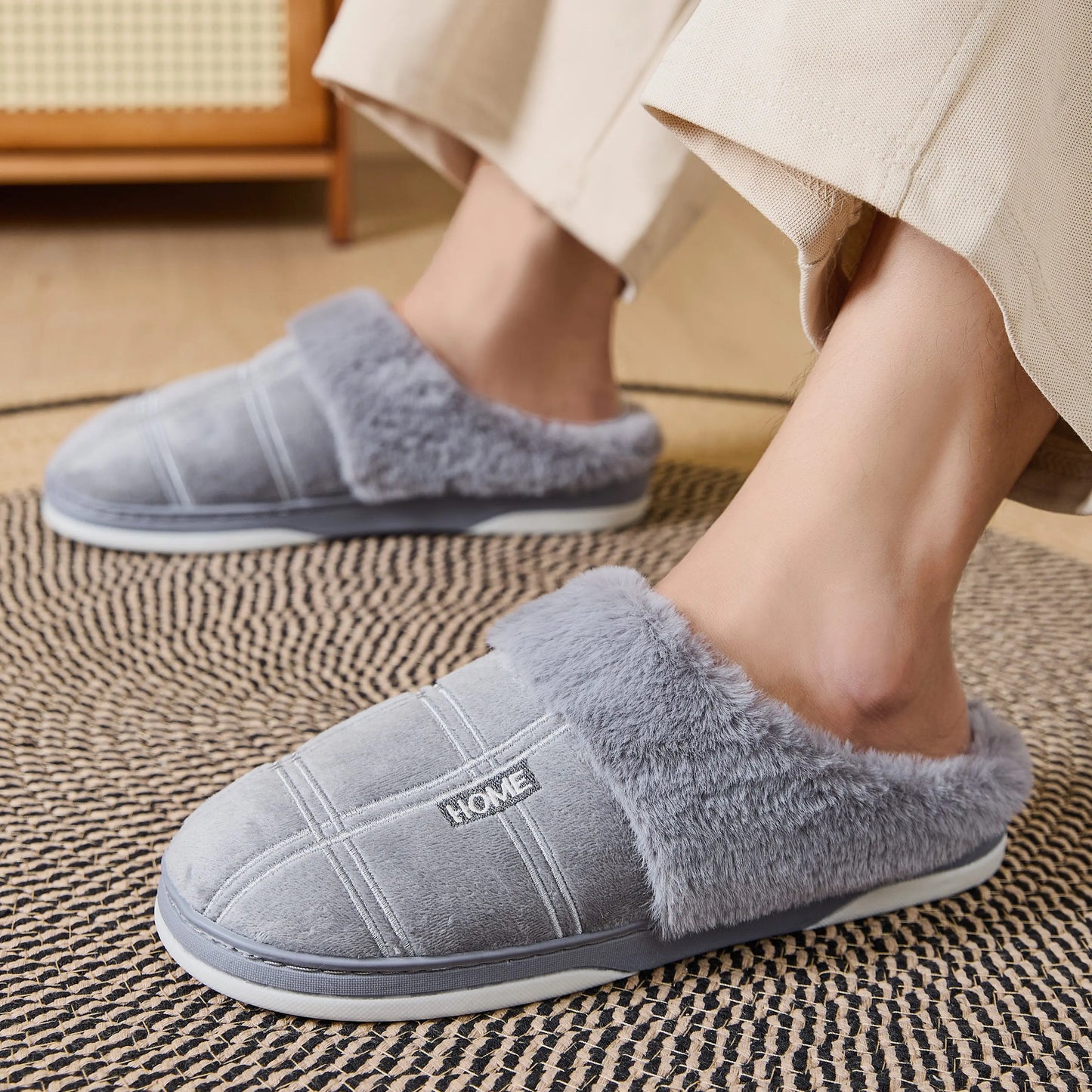 Men's Slippers Offer Cozy at Home Comfort