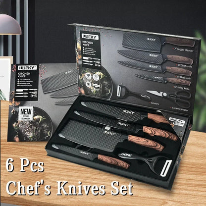 6 Piece Stainless Steel Knife & Tool Set