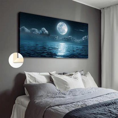 A Calming Coastal Night Scene