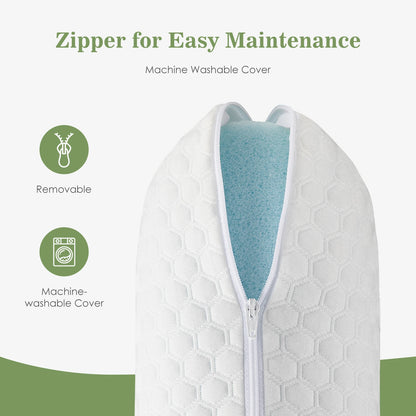 Standard Size Memory Foam Pillows Ventilated Cooling with Removable Washable Cover