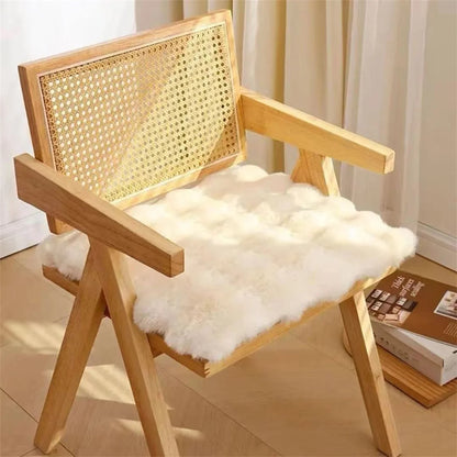 Plush Fleece Seat Cushion Adds Warmth Softness & Cozy Everyday Comfort
