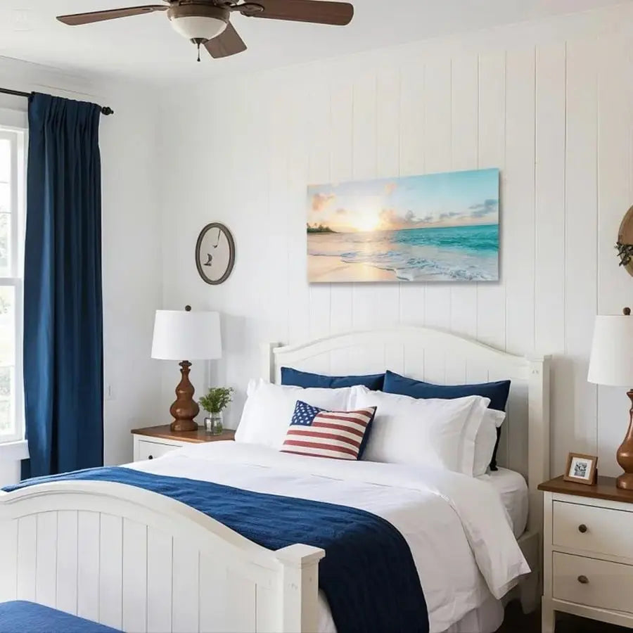 Tranquil Landscape Seascape Artwork Gentle Calming Ocean Tones