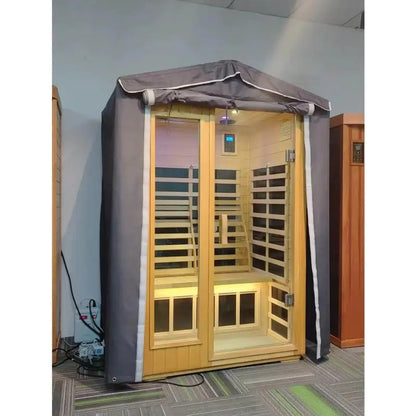 Outdoor Single Sauna With Rain Cover