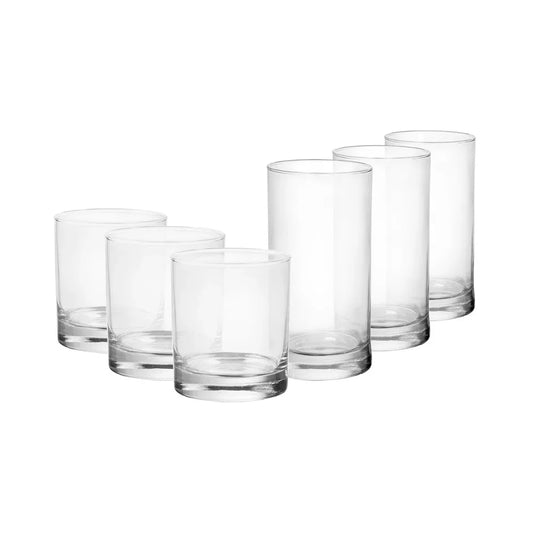 Clear Glass Set Durable, Versatile, Elegant