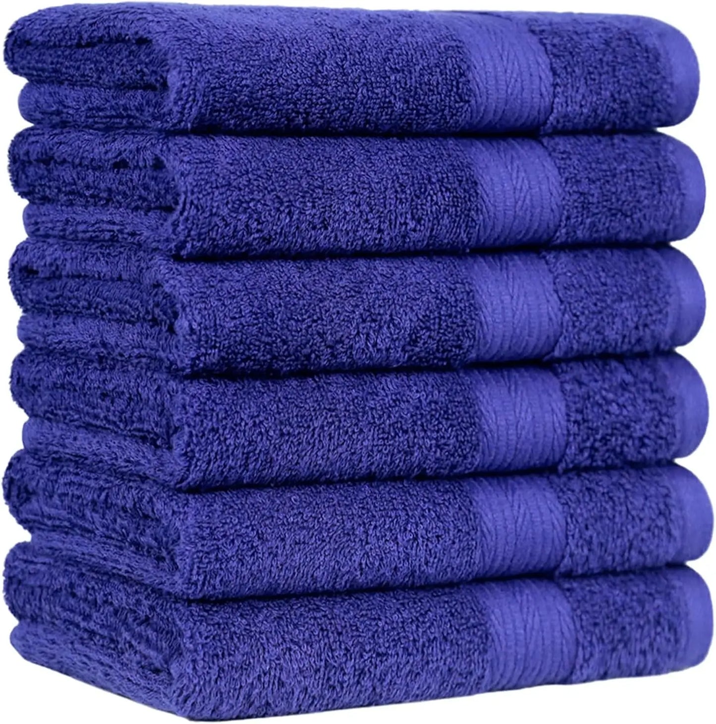 Over-Sized 100% Cotton Soft Absorbent Bath Towels - 2 Bath 2 Hand 2 Washcloths  Set