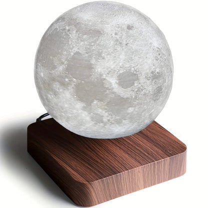 Magnetic Levitating Moon Table Lamp With 3 Lighting Modes