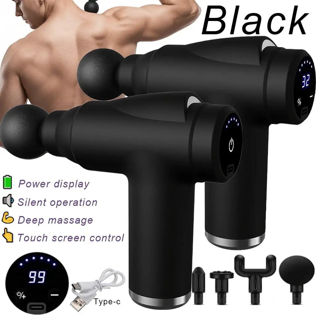 Deep Tissue Massage Gun Relieves Tension Promotes Relaxation & Full Body Recovery