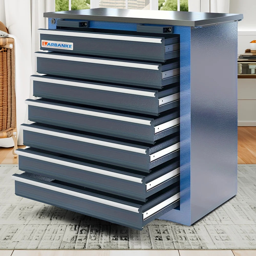 7-Drawer Wheeled Tool Cabinet With Safety lock
