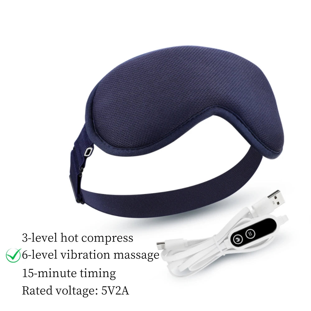 Bluetooth Capable Eye Mask with Gentle Heat & Soothing Massage for Instant Relaxation