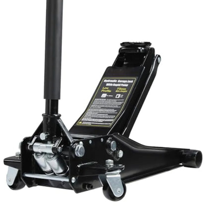 Powerlift 3‑Ton Steel Hydraulic Car Jack – Ultra‑Low Profile, Heavy‑Duty Strength