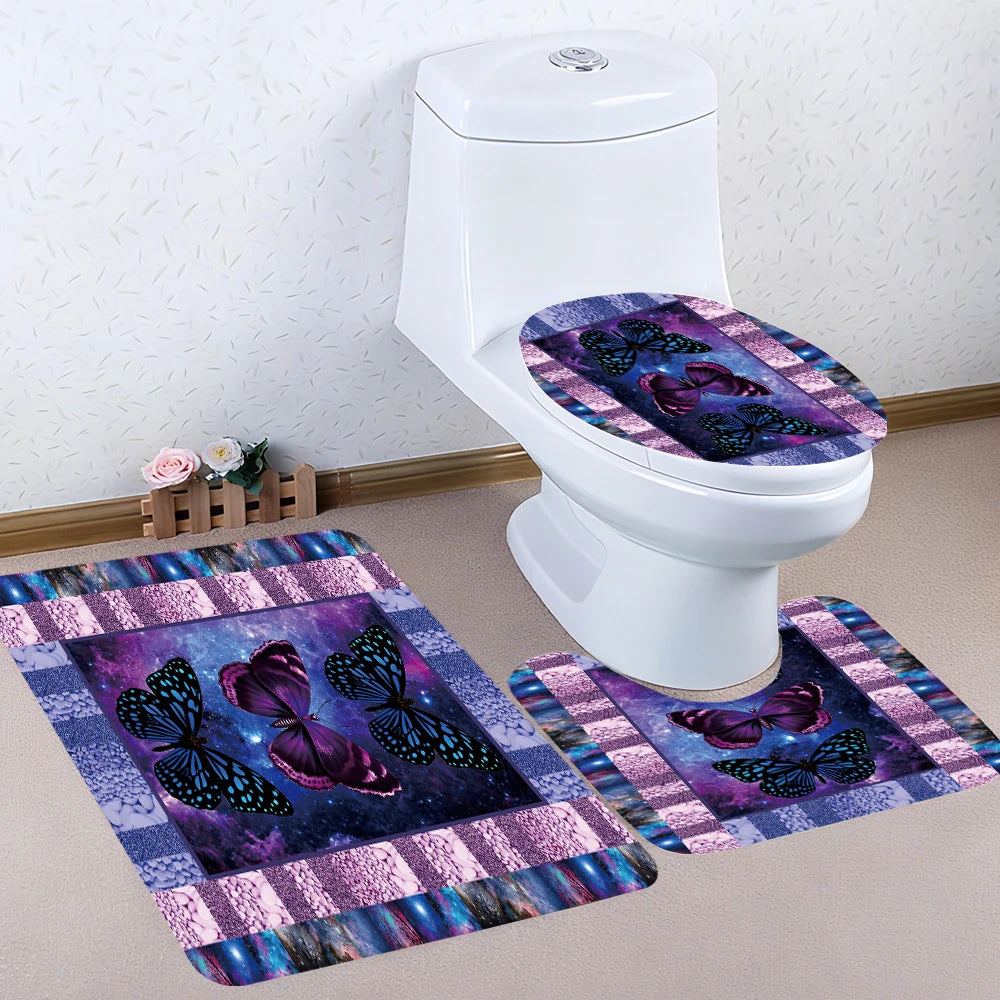 Butterfly Bathroom Four-piece Set
