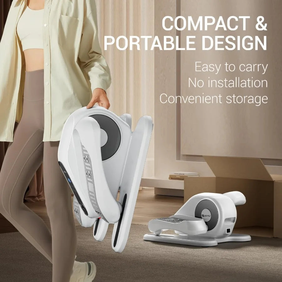 Under Desk Elliptical Machine Supporting Gentle, Low-Impact Leg Movement