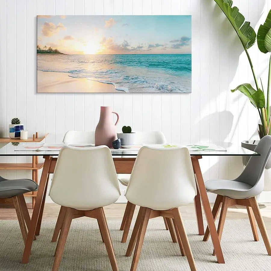 Tranquil Landscape Seascape Artwork Gentle Calming Ocean Tones