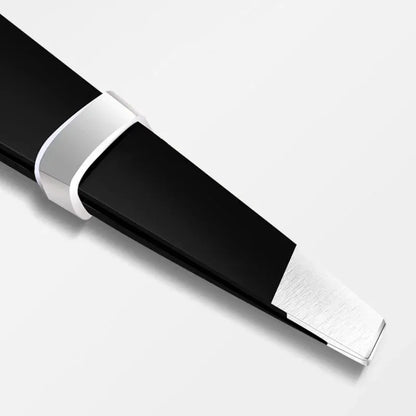 Slanted Stainless Steel Beauty Tweezer