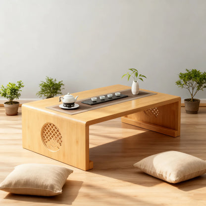 Foldable Japanese-Style Low Table Adds Style & Function