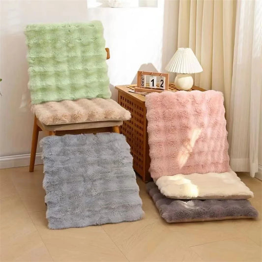 Plush Fleece Seat Cushion Adds Warmth Softness & Cozy Everyday Comfort